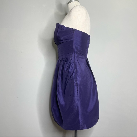 ROMEO & JULIET COUTURE Strapless Pleated Cocktail Mini Dress - Picture 2 of 8